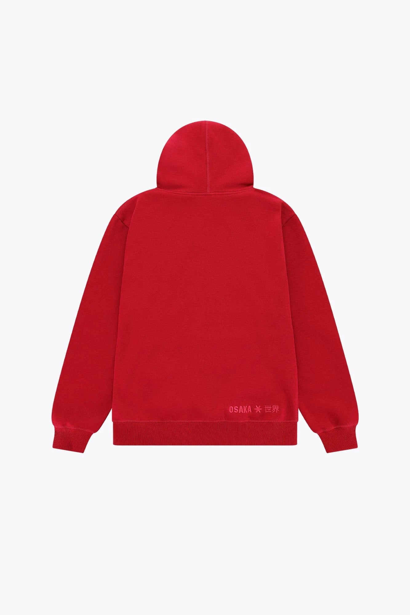 osaka-kids-hoodie-basic-felpa-con-cappuccio-bambino-rossa image 2
