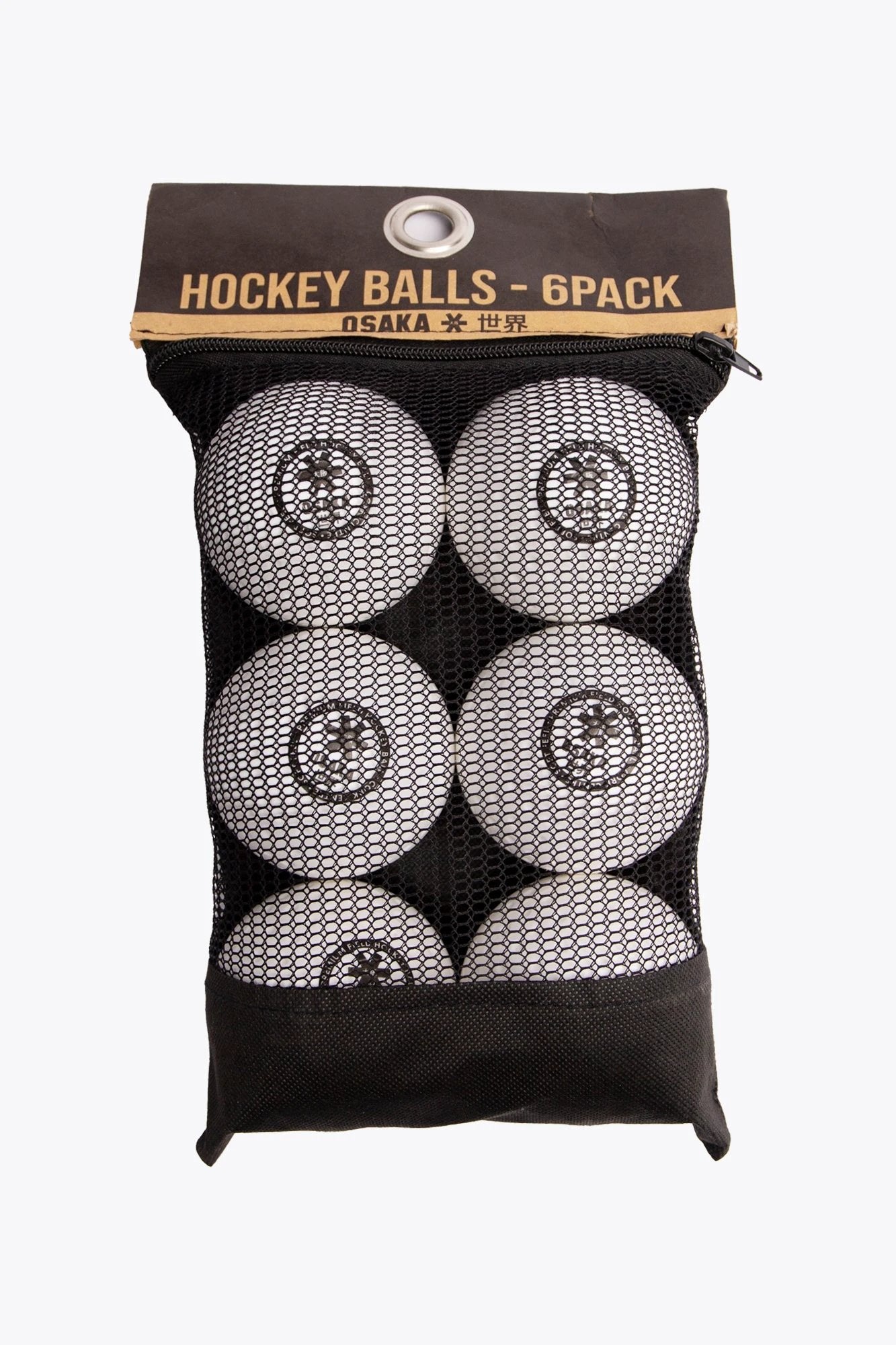 osaka-field-hockey-balls-6-pack-palline-hockey-prato-bianche image 1