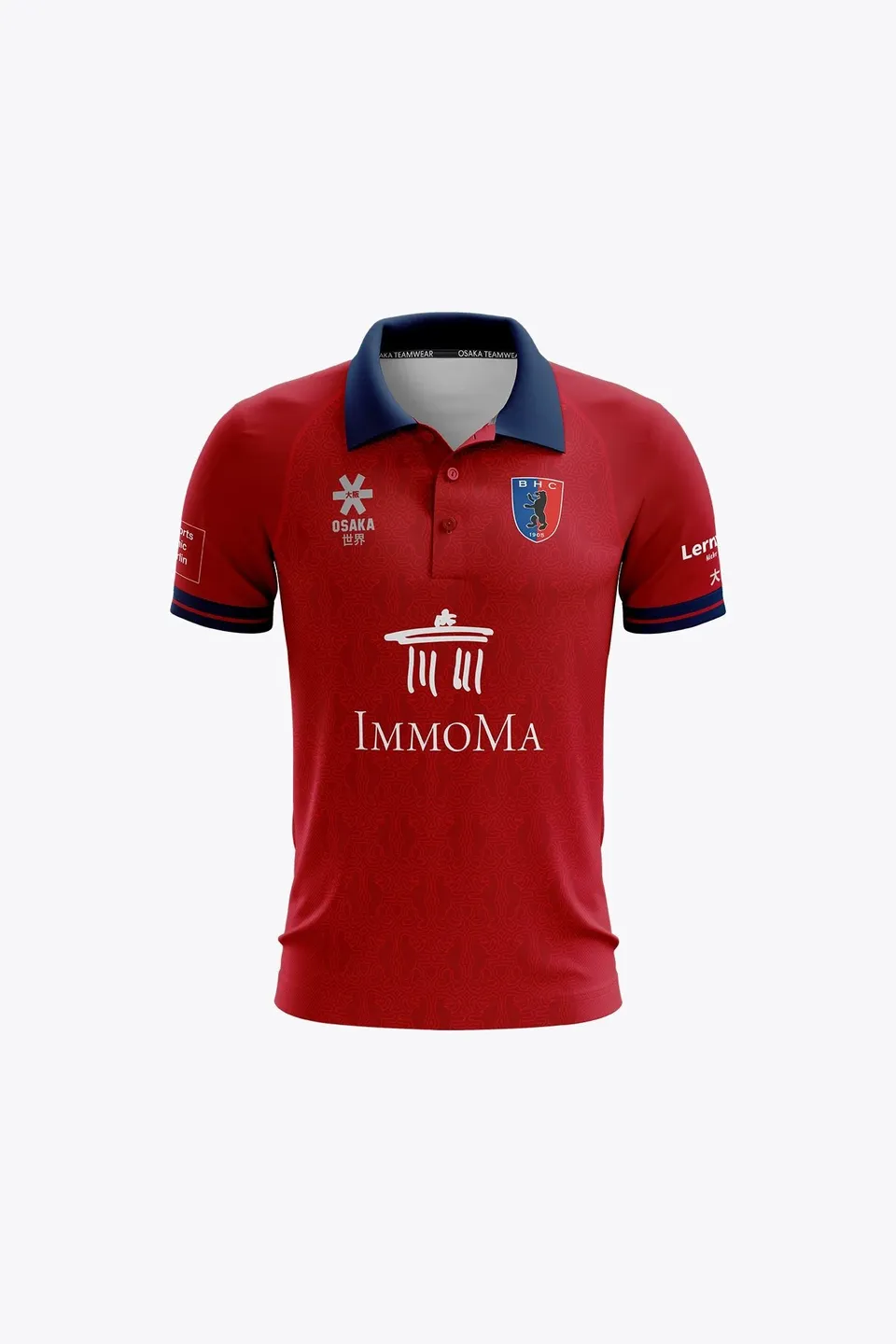 osaka-berlin-kids-boys-polo-jersey-red-polo-bambino image 1