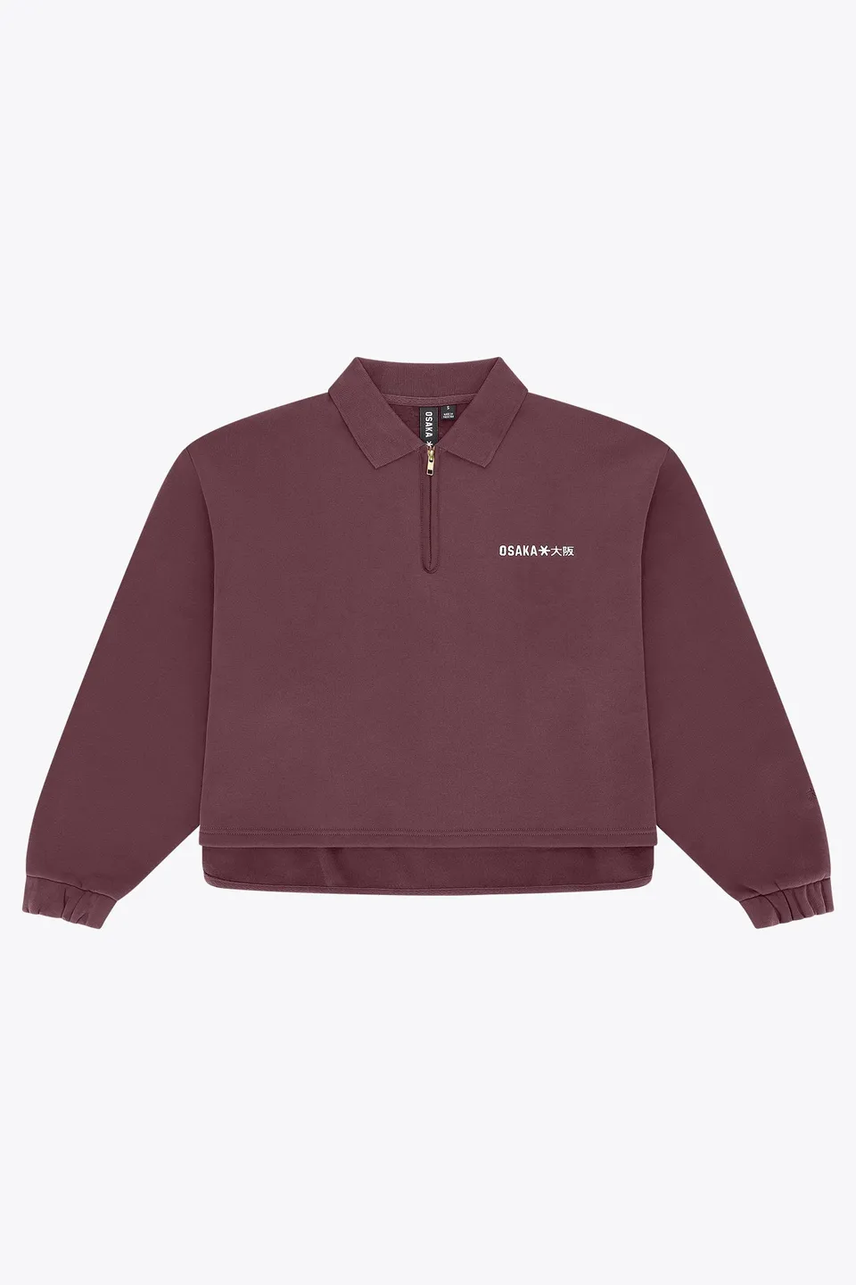 osaka-women-polo-zip-sweater-donna-peppercorn image 1