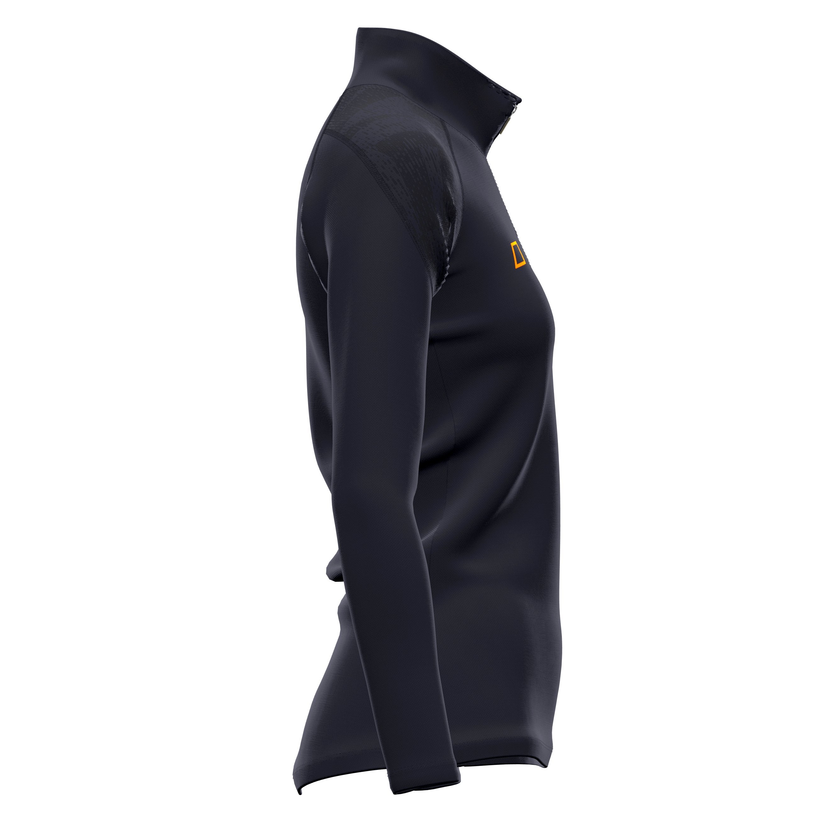 grays-performance-pile-donna-1-4-zip-con-collo-alto-nero image 7