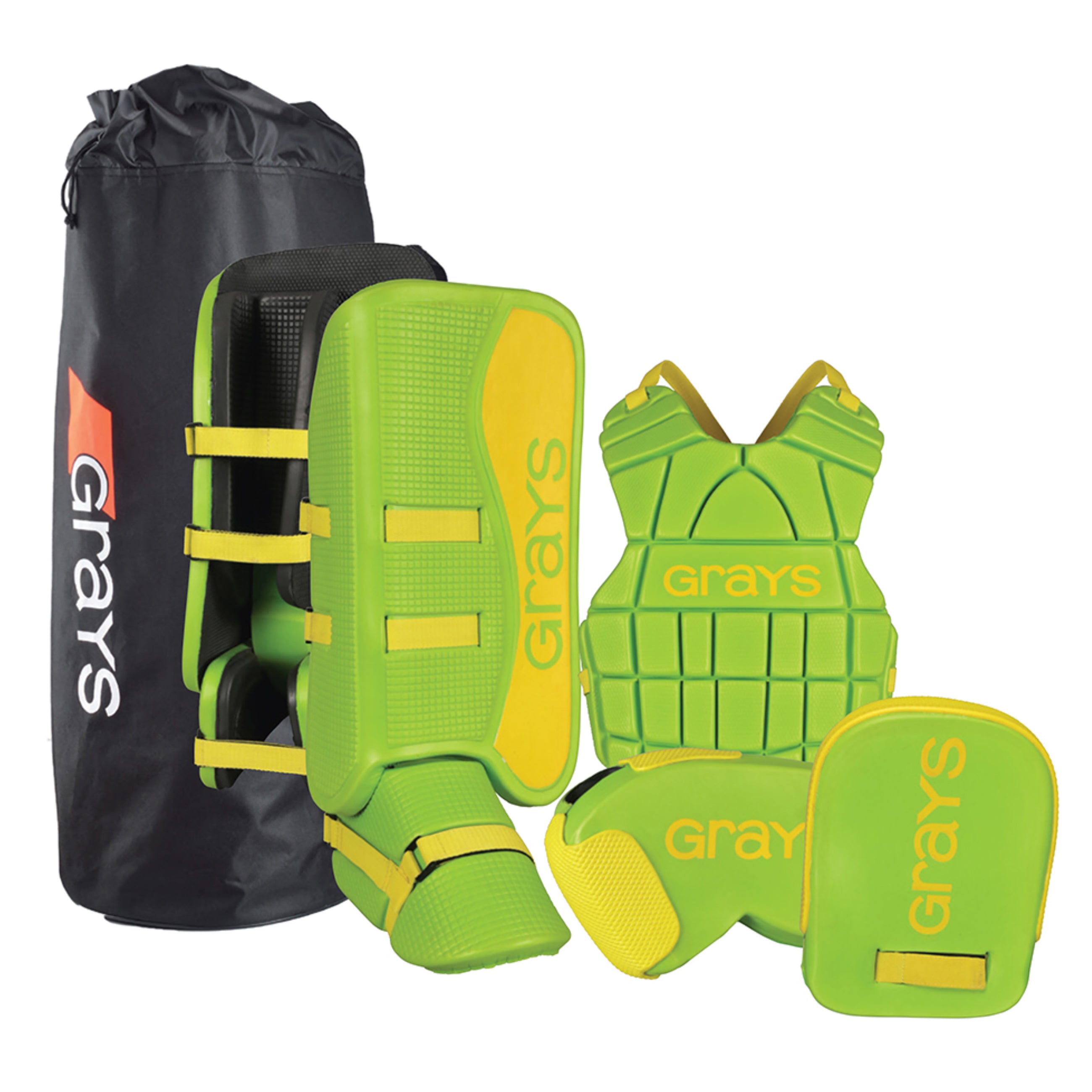 grays-g90-set-completo-portiere-hockey-junior-10-12-anni-nero-rosso image 2