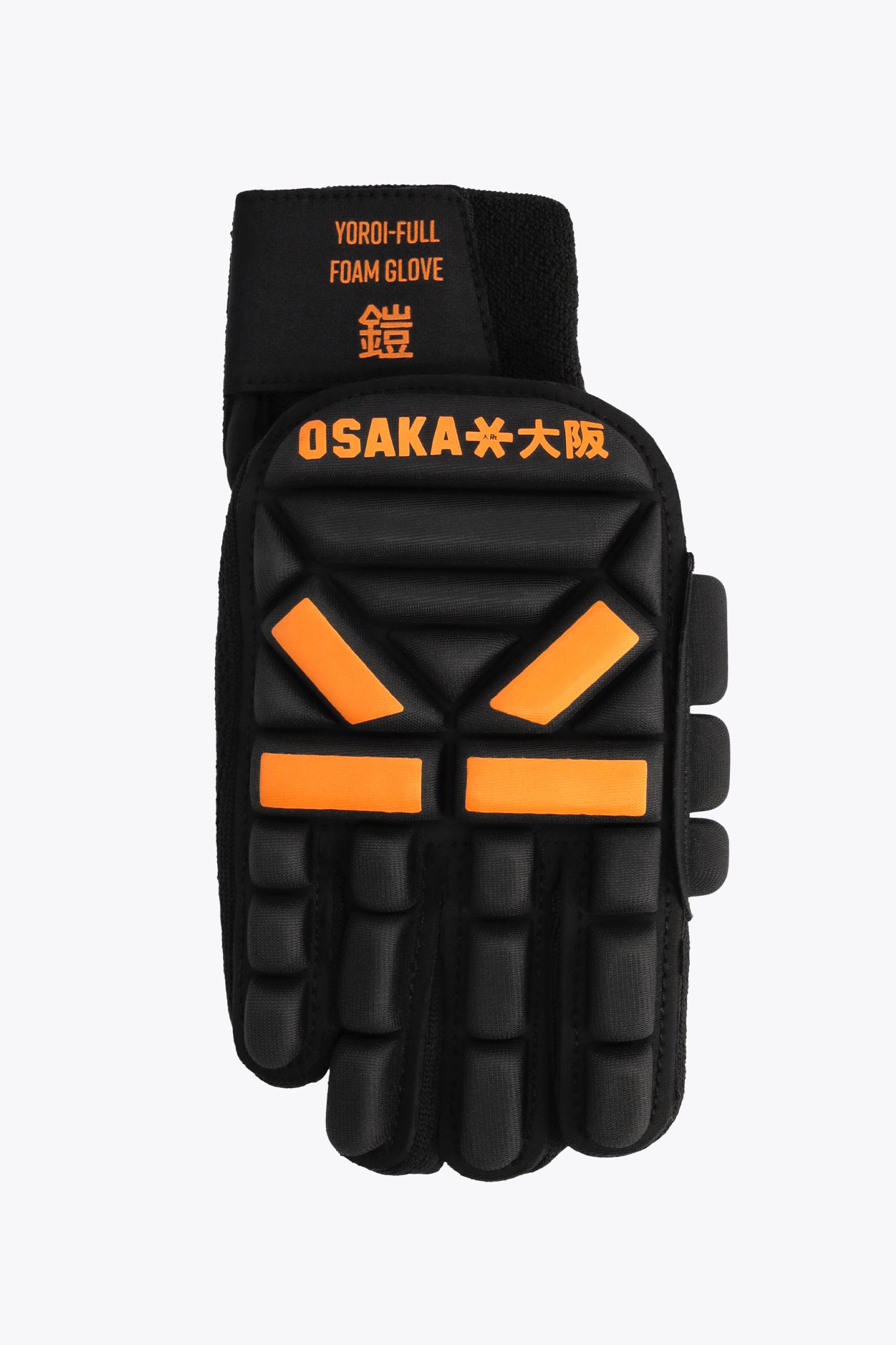 osaka-yoroi-guanto-hockey-indoor-full-foam-mano-destra-orange-tiger image 1