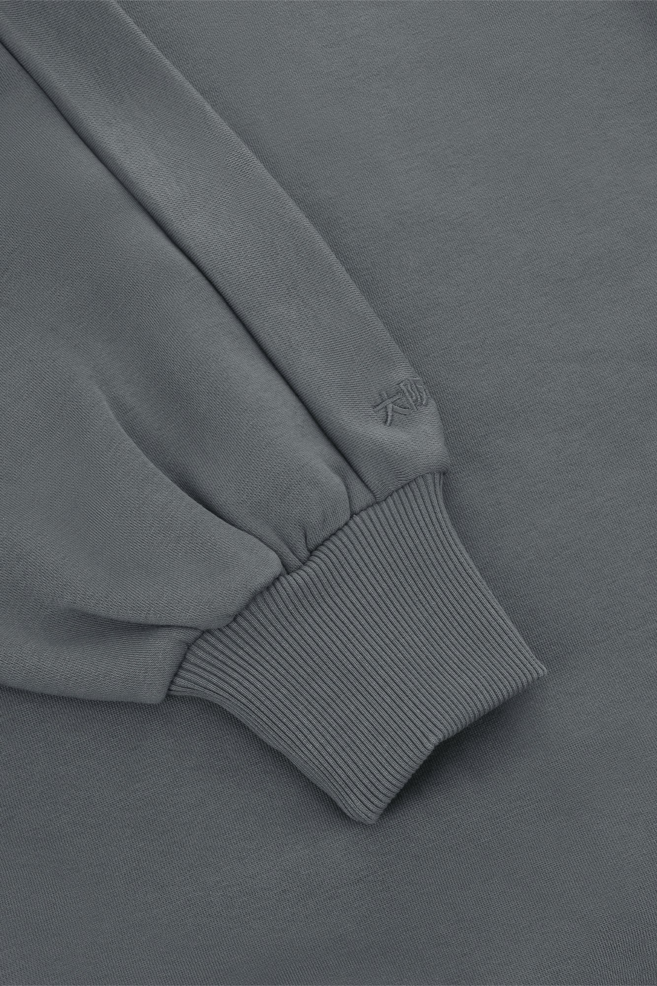 osaka-women-mockneck-sweater-felpa-collo-alto-donna-dark-grey-melange image 4