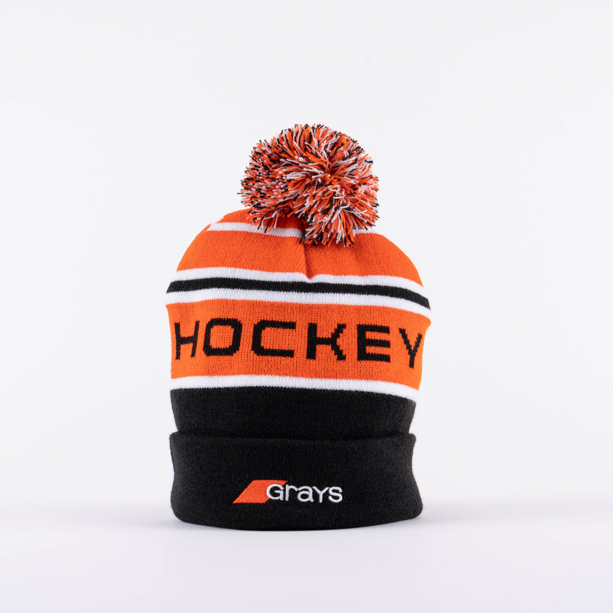 grays-bobble-hat-cuffia-invernale-nero-arancione image 1
