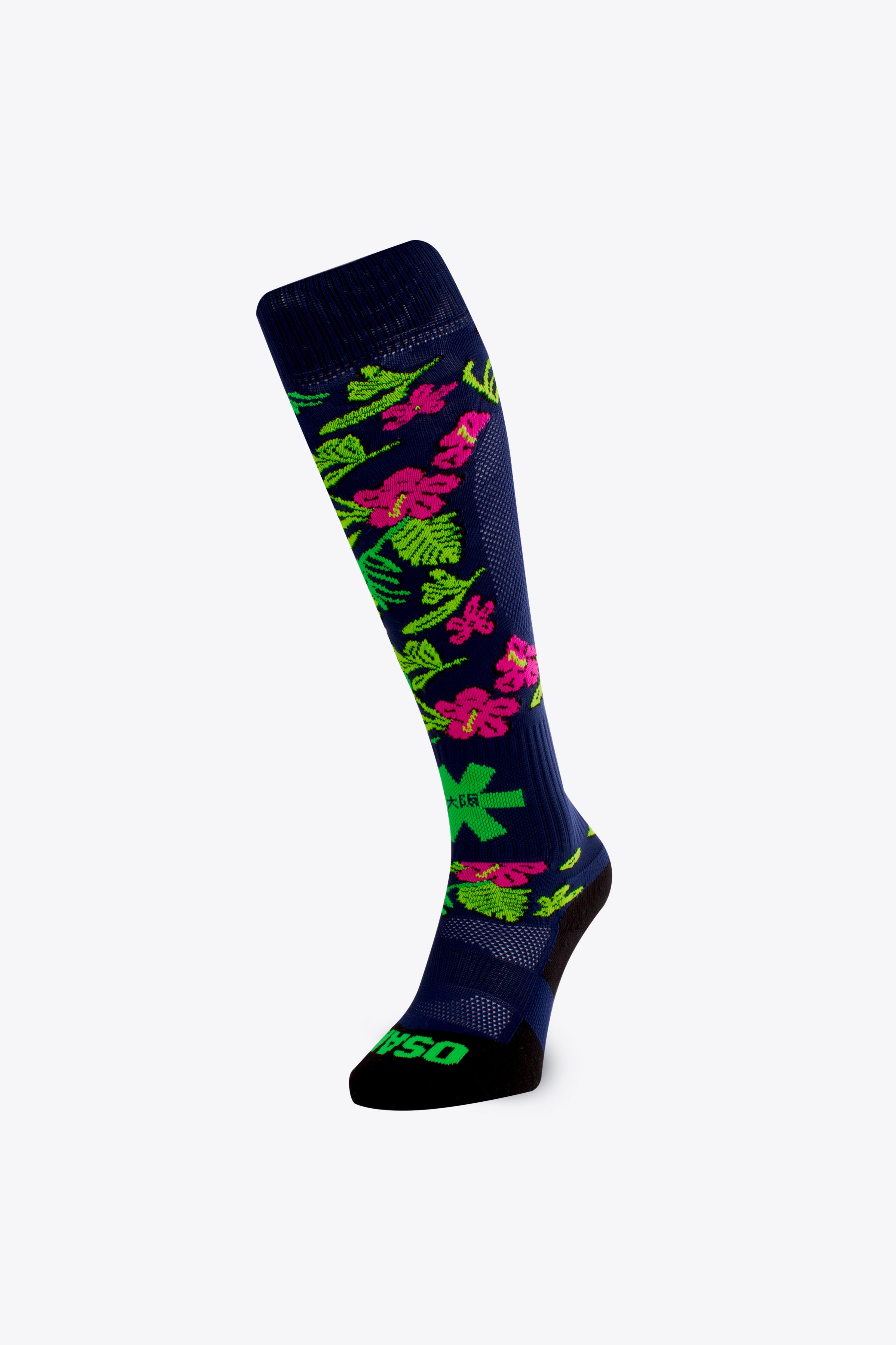 osaka-field-hockey-socks-flowers image 1