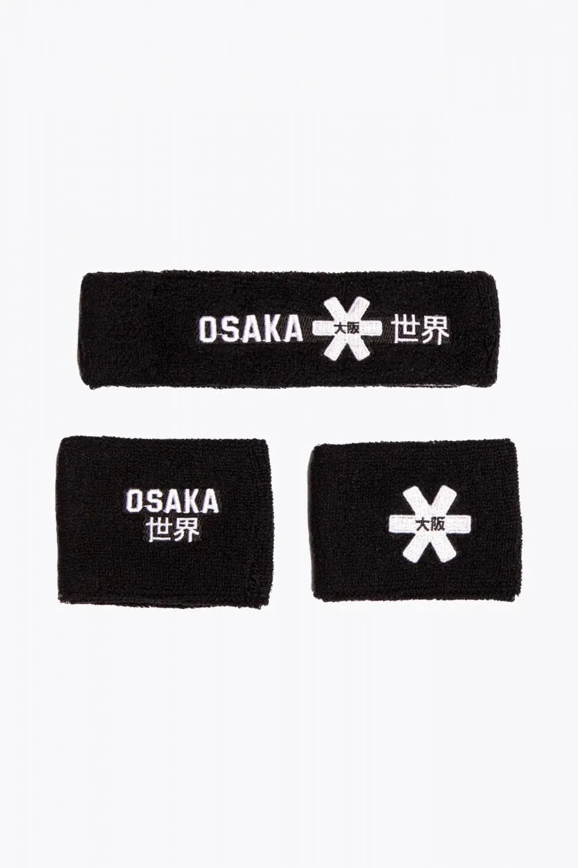 osaka-sweatband-set-polsini-sportivi-black-white image 1