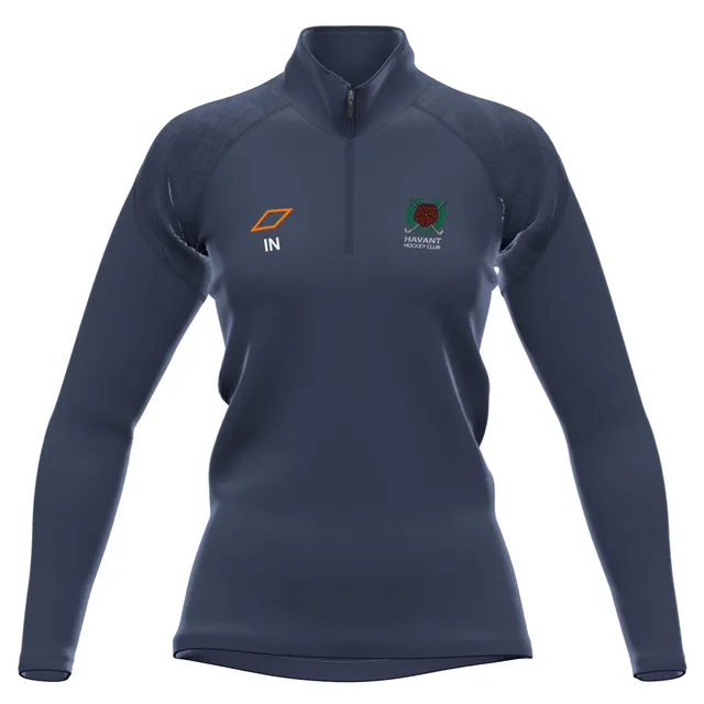 grays-gts-pile-1-4-zip-donna-blu-navy-havant-hc image 1