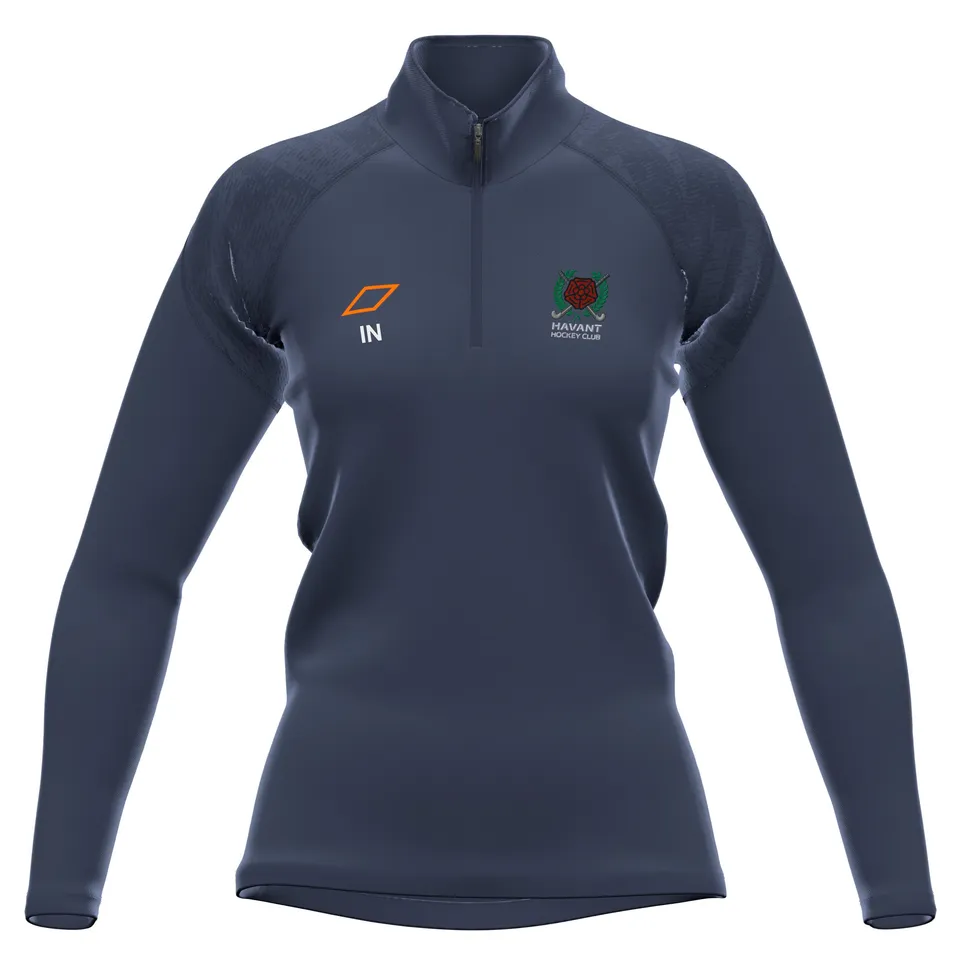 grays-gts-pile-1-4-zip-donna-blu-navy-havant-hc image 1