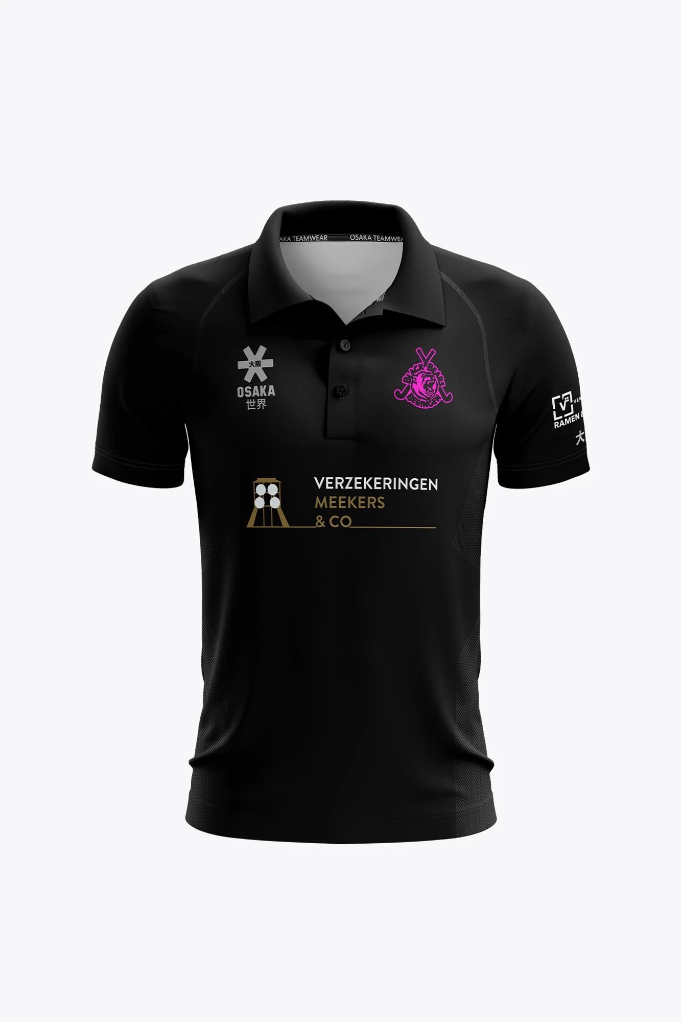 osaka-black-bears-polo-uomo-maglia-jersey-nera image 1