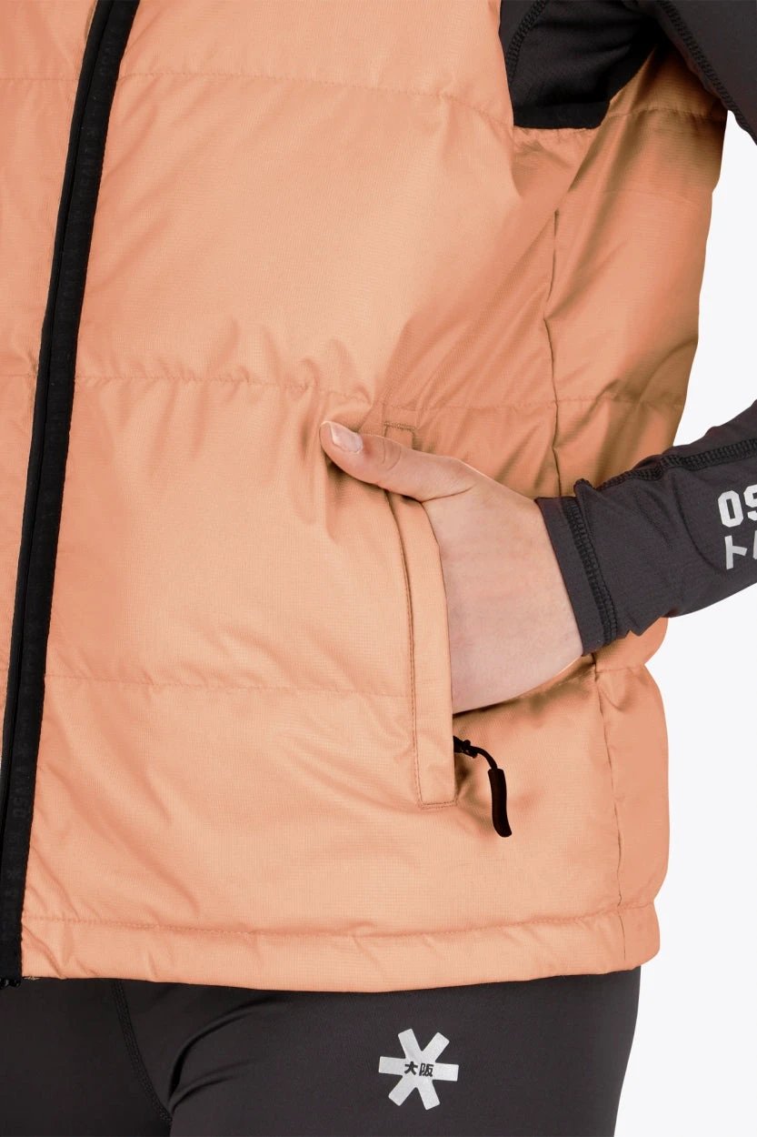 osaka-women-padded-gilet-peach-smanicato-imbottito-donna image 8