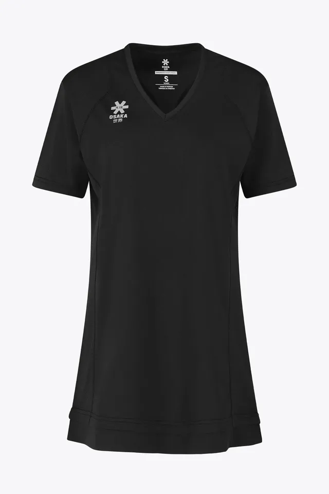 osaka-tech-abito-scollo-v-donna-nero image 1