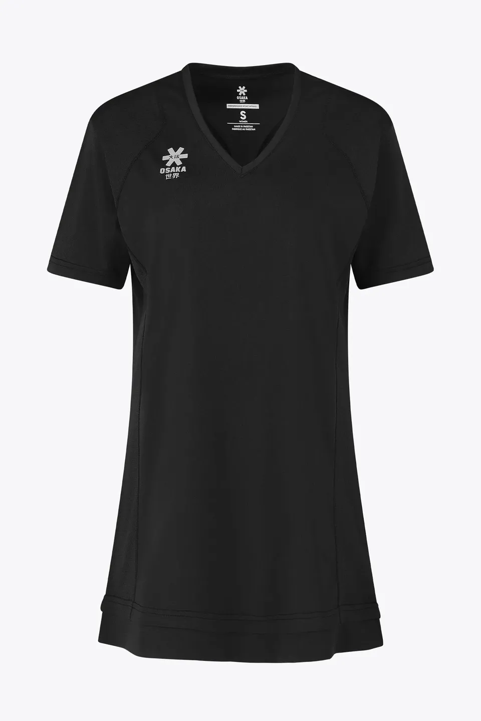 osaka-tech-abito-scollo-v-donna-nero image 1
