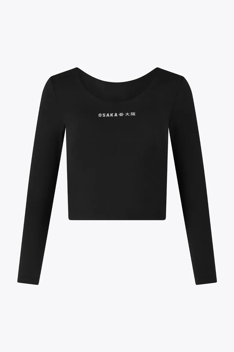 osaka-women-cropped-long-sleeve-tee-black image 1