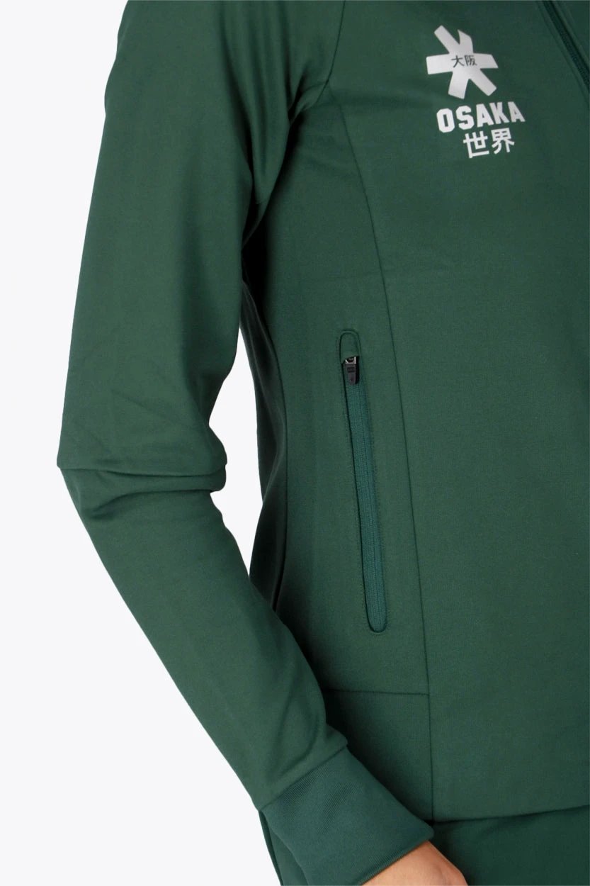 osaka-women-track-top-giacca-tutina-donna-verde-scuro image 6