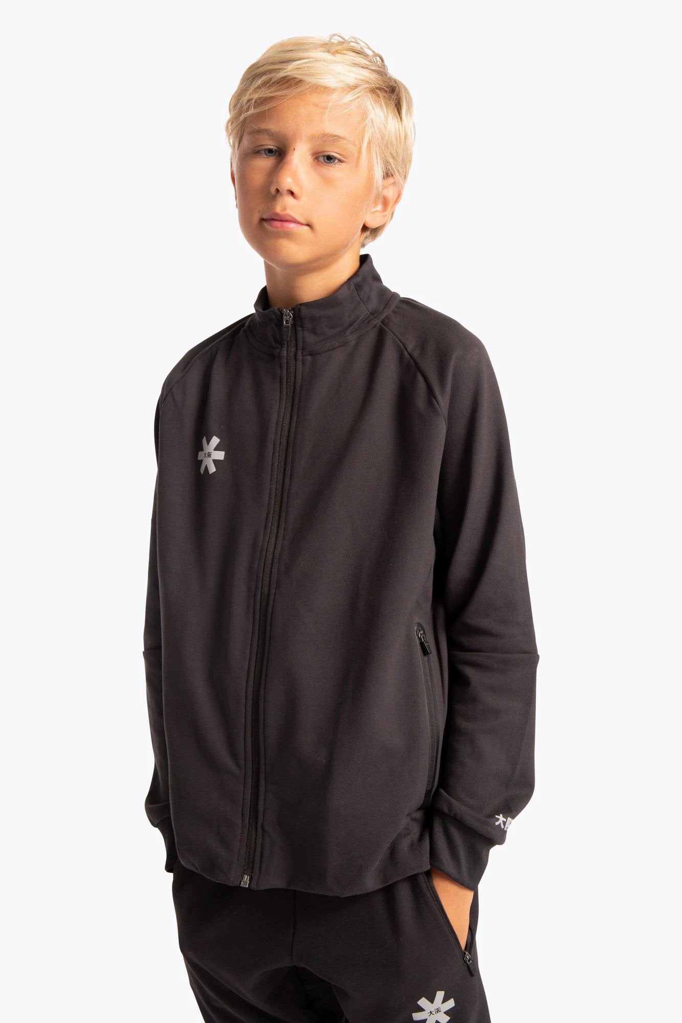 osaka-kids-track-top-giacca-tuta-bambino-black image 4