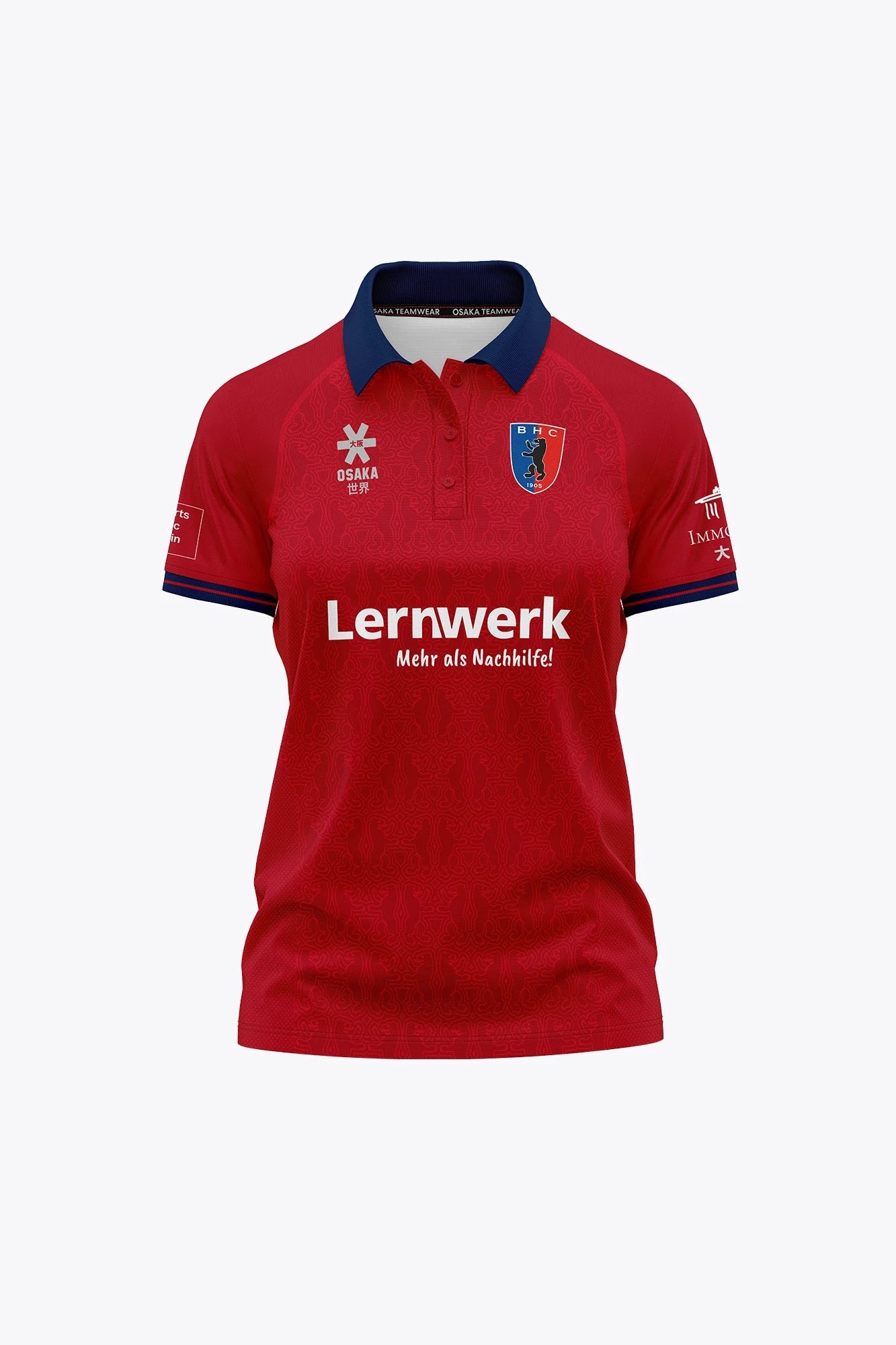 osaka-berlin-kids-girls-polo-jersey-polo-bambina-rossa image 1
