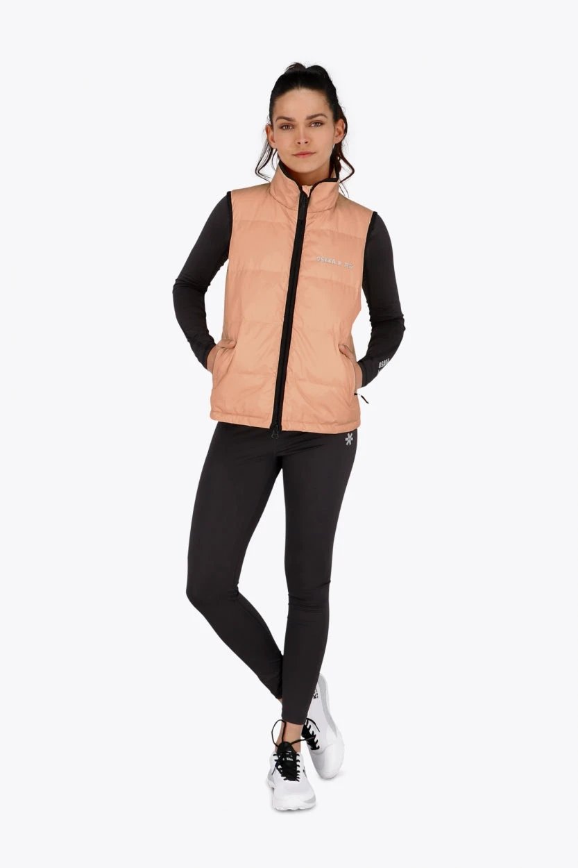 osaka-women-padded-gilet-peach-smanicato-imbottito-donna image 4