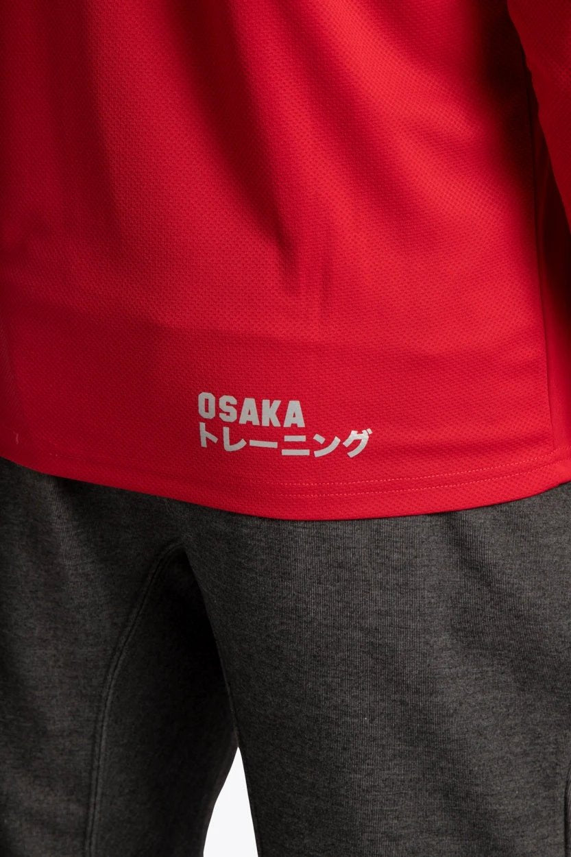osaka-men-training-tee-manica-lunga-rosso image 5