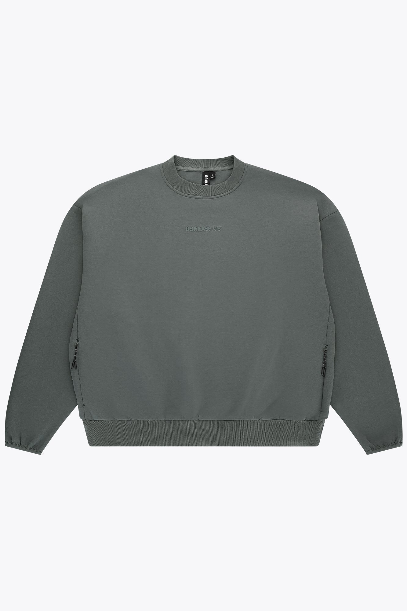 osaka-unisex-sweater-neo-knit-dark-grey-melange image 1