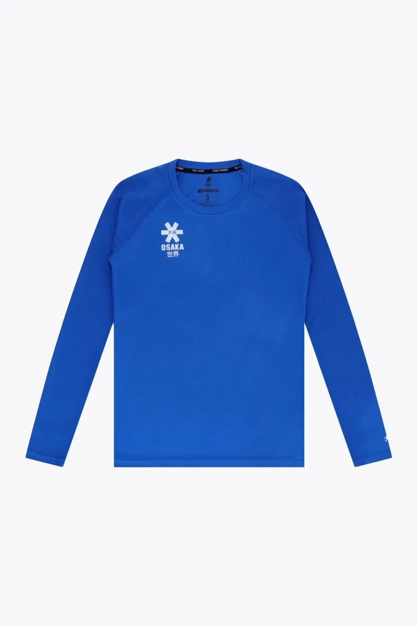 osaka-women-training-tee-manica-lunga-royal-blue image 1
