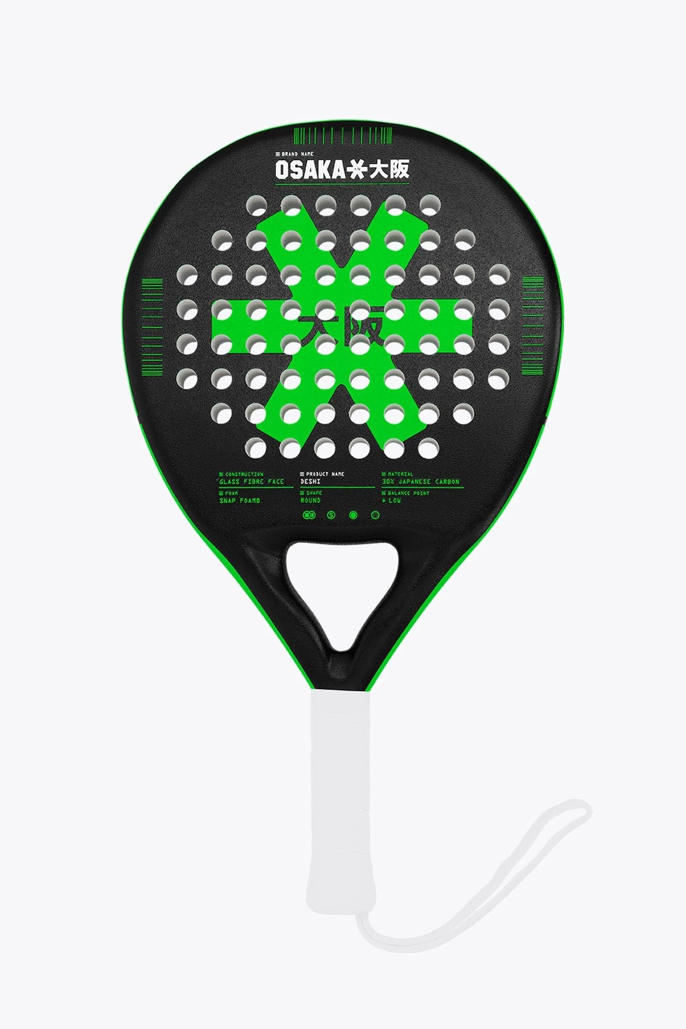 osaka-deshi-control-racchetta-padel-iconic-black image 1