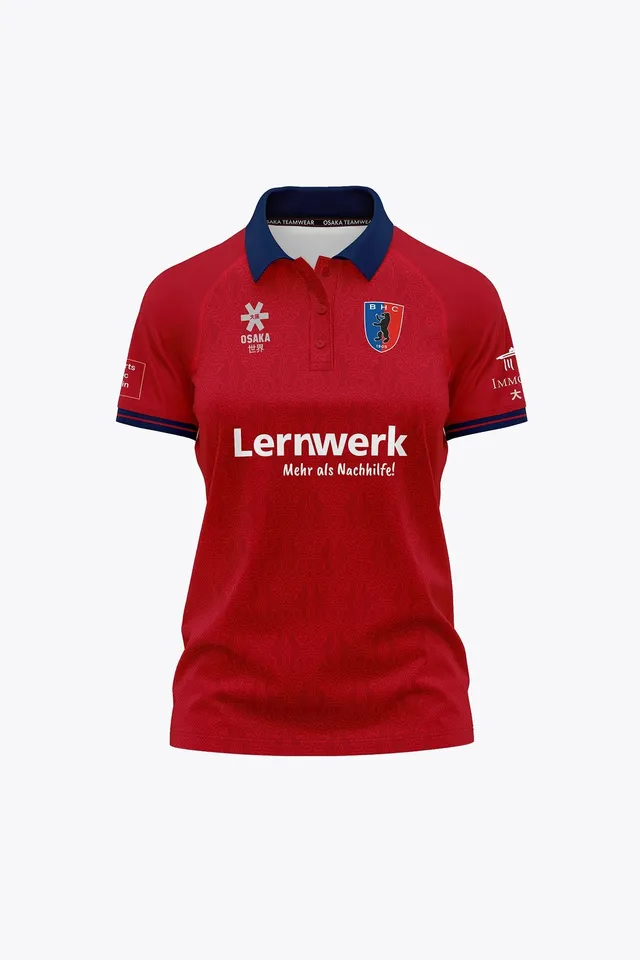 osaka-berlin-kids-girls-polo-jersey-polo-bambina-rossa image 1