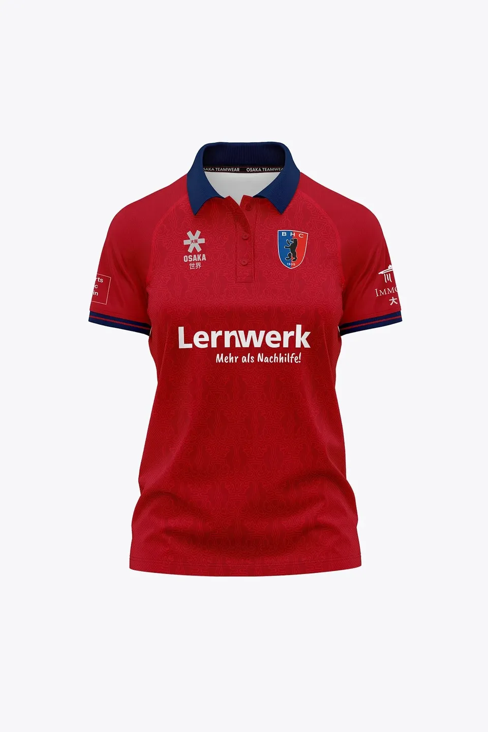 osaka-berlin-kids-girls-polo-jersey-polo-bambina-rossa image 1