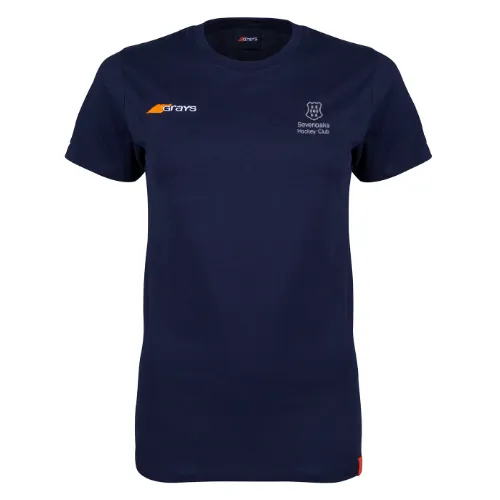 grays-sevenoaks-hockey-club-tangent-t-shirt-donna-blu-navy-cotone-bio image 1