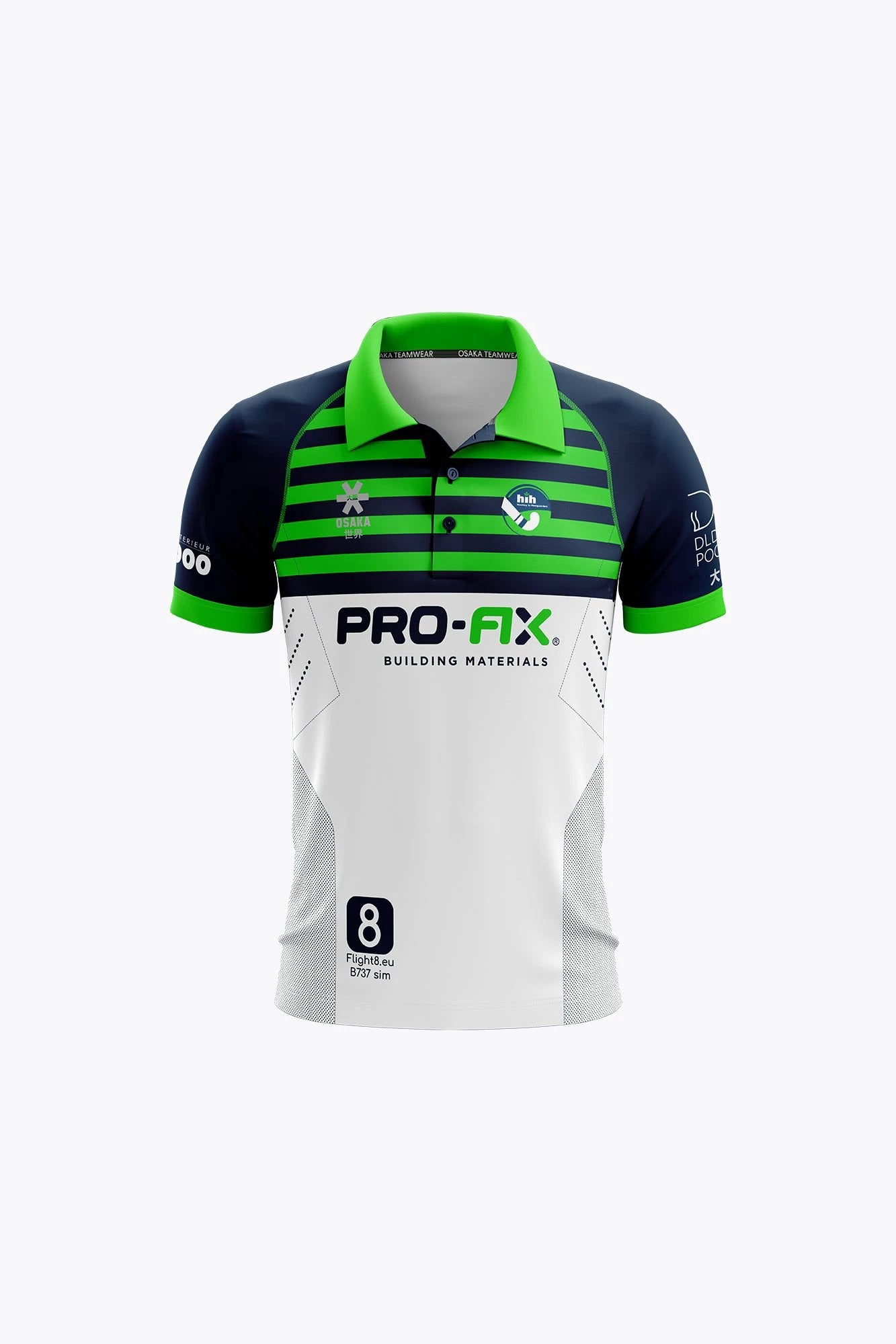 osaka-hoegaarden-polo-bambino-navy-green-white image 1