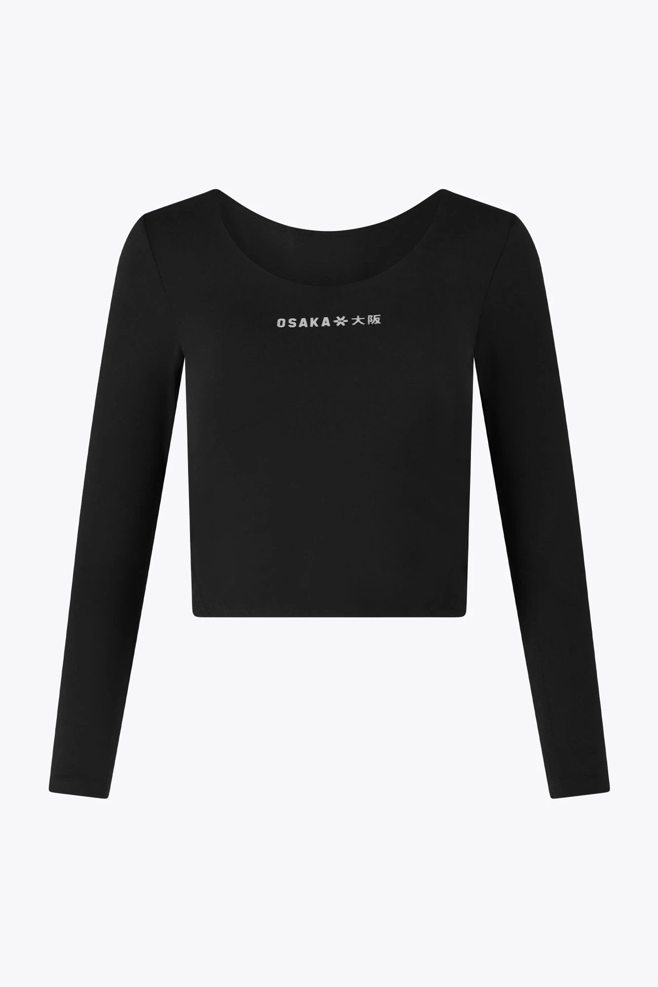 osaka-women-cropped-long-sleeve-tee-black image 1