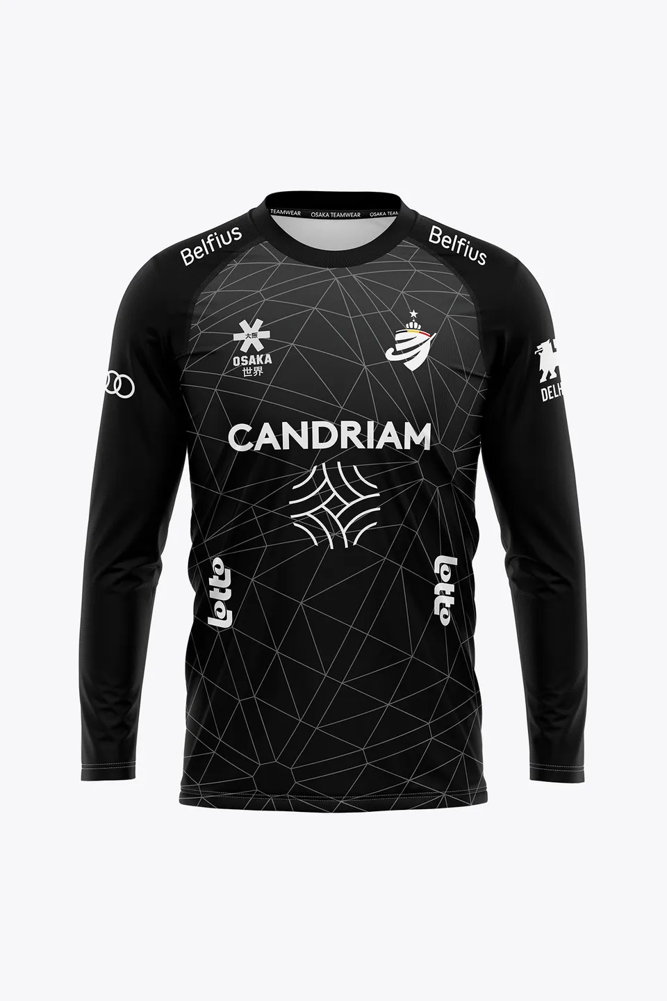 osaka-official-belgium-goal-keeper-tee-maniche-lunghe-2026-uomo-nero image 1