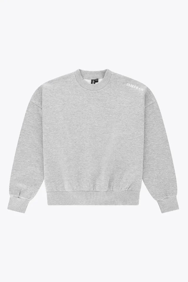 osaka-men-boxy-sweater-felpa-heather-grey image 1