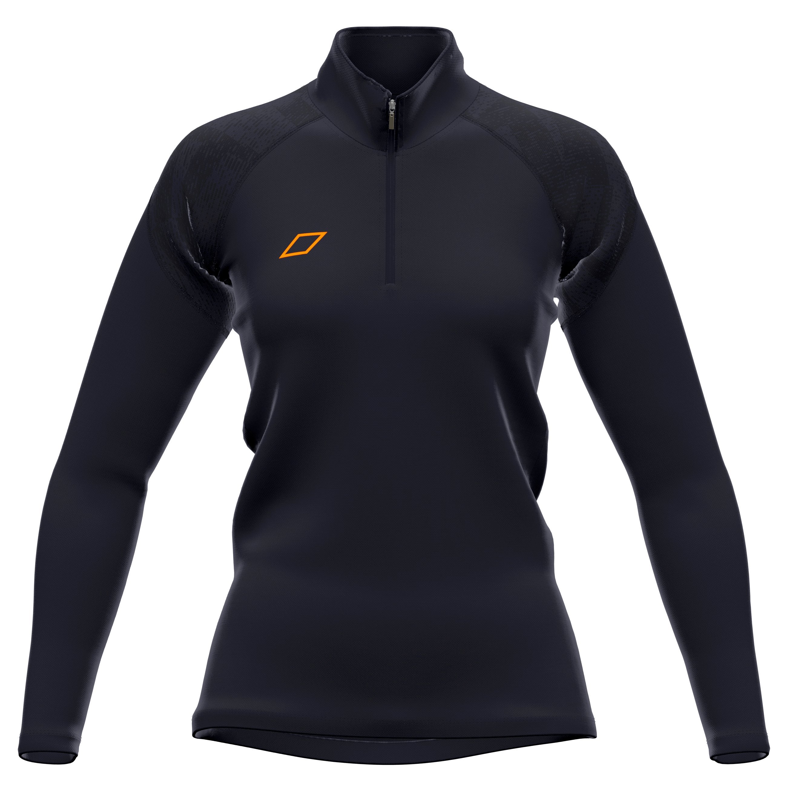 grays-performance-pile-donna-1-4-zip-con-collo-alto-nero image 1