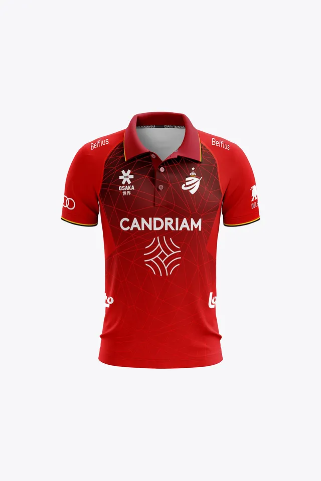 osaka-belgio-kids-polo-jersey-2026-red-polo-bambino-ufficiale image 1