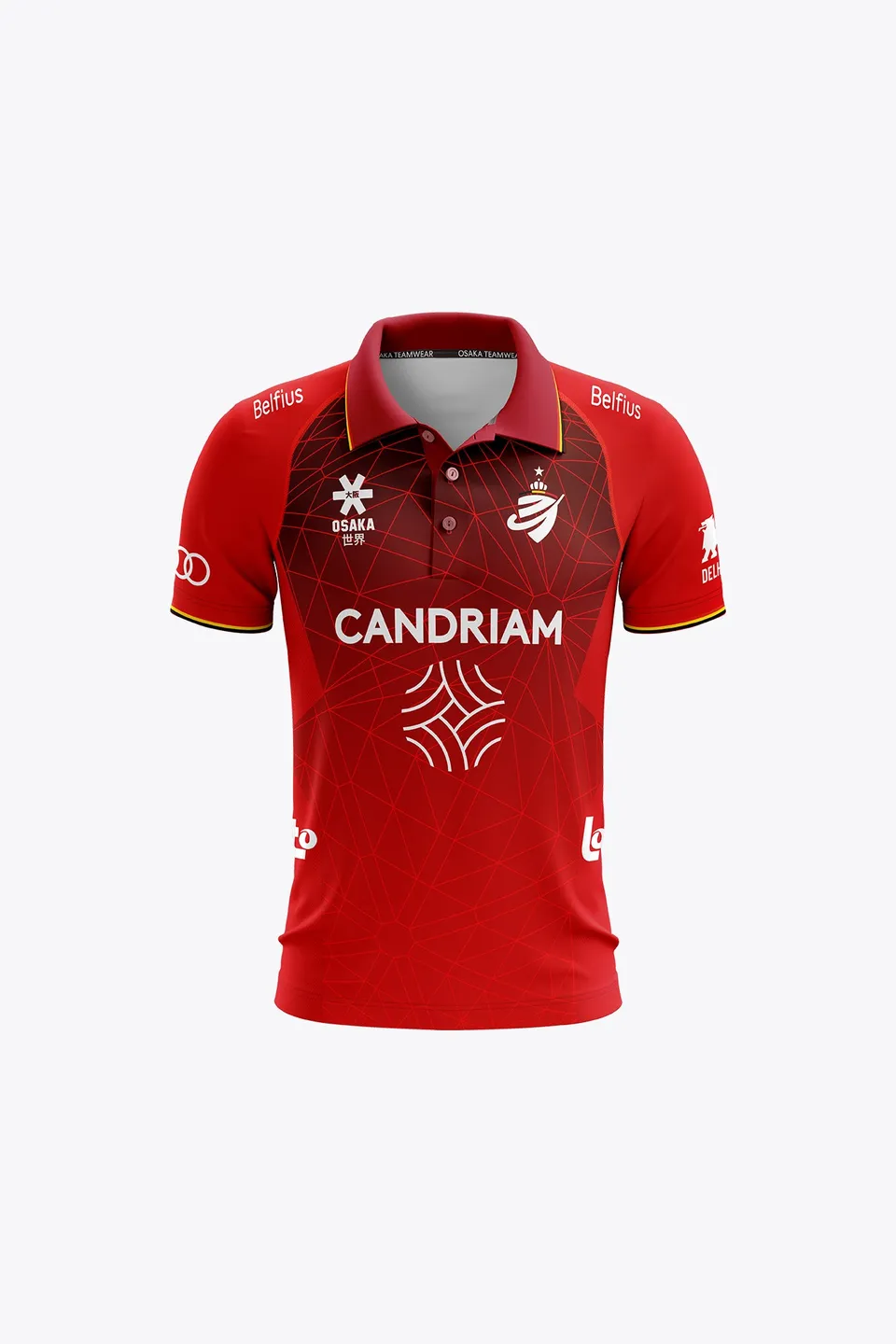 osaka-belgio-kids-polo-jersey-2026-red-polo-bambino-ufficiale image 1