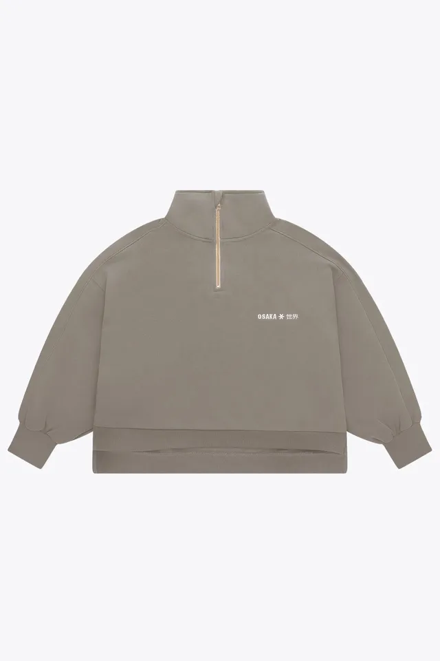 osaka-felpa-donna-cropped-half-zip-cloudburst image 1
