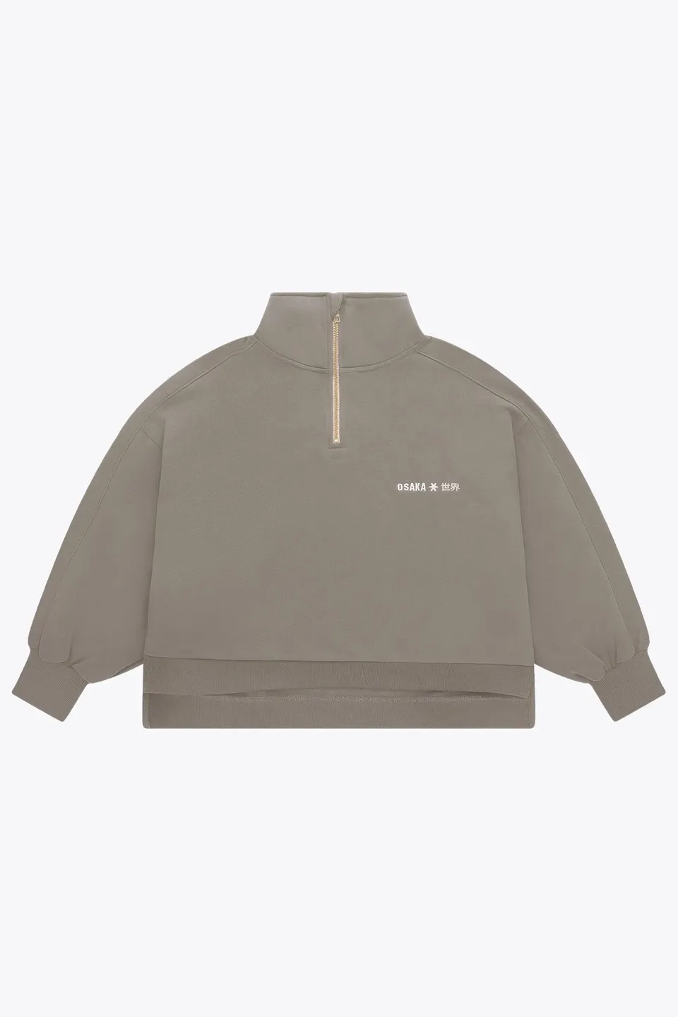 osaka-felpa-donna-cropped-half-zip-cloudburst image 1