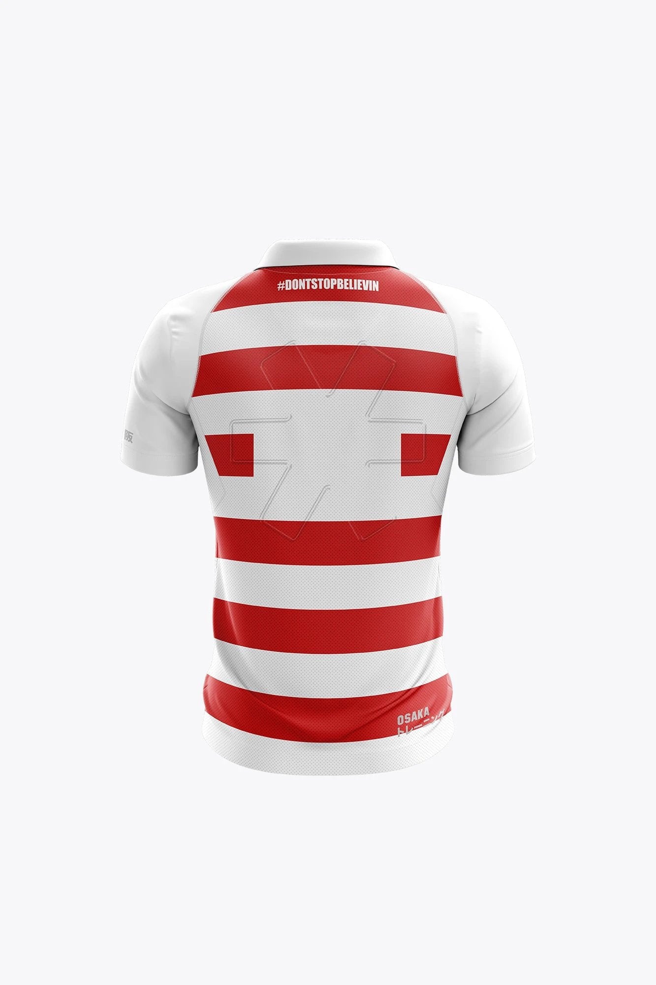 osaka-borgerhout-g-w-kids-polo-jersey-white-red image 2