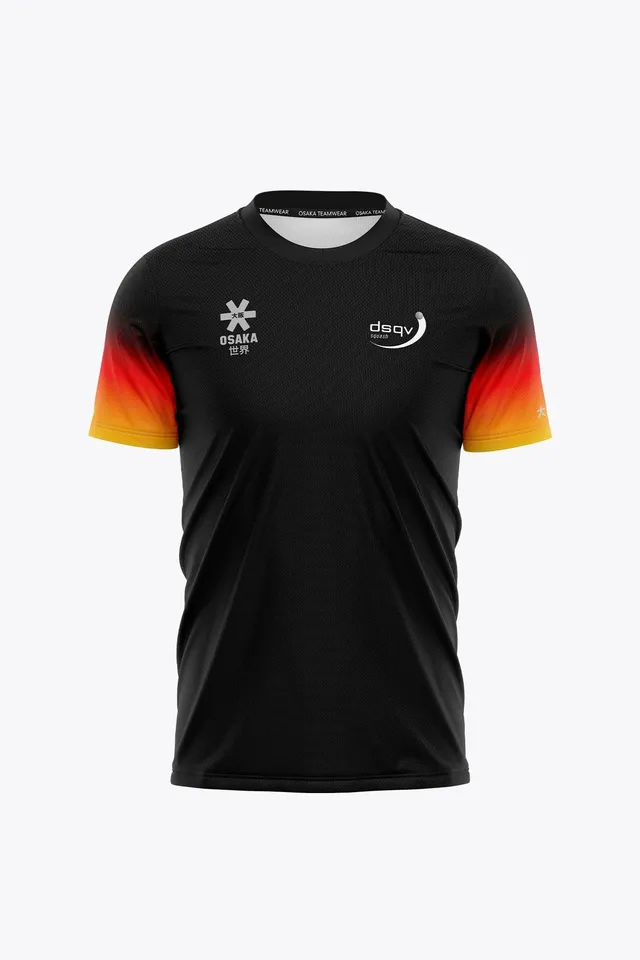 osaka-official-germany-women-mesh-tee-maglia-donna-nero image 1