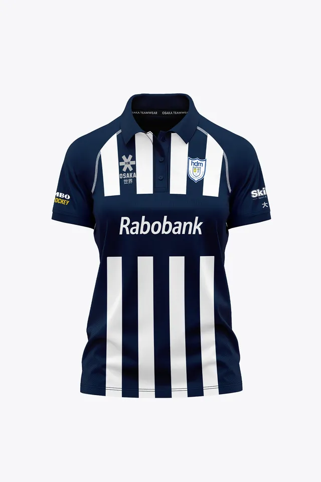 osaka-hdm-women-polo-jersey-navy-white-polo-hockey-donna image 1