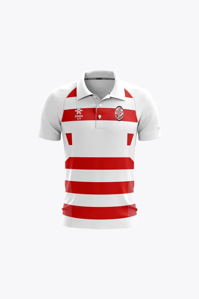 osaka-borgerhout-g-w-kids-polo-jersey-white-red image 1