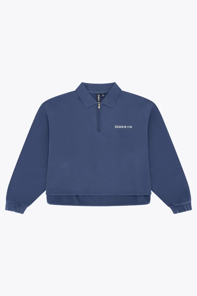osaka-women-polo-zip-sweater-olympian image 1
