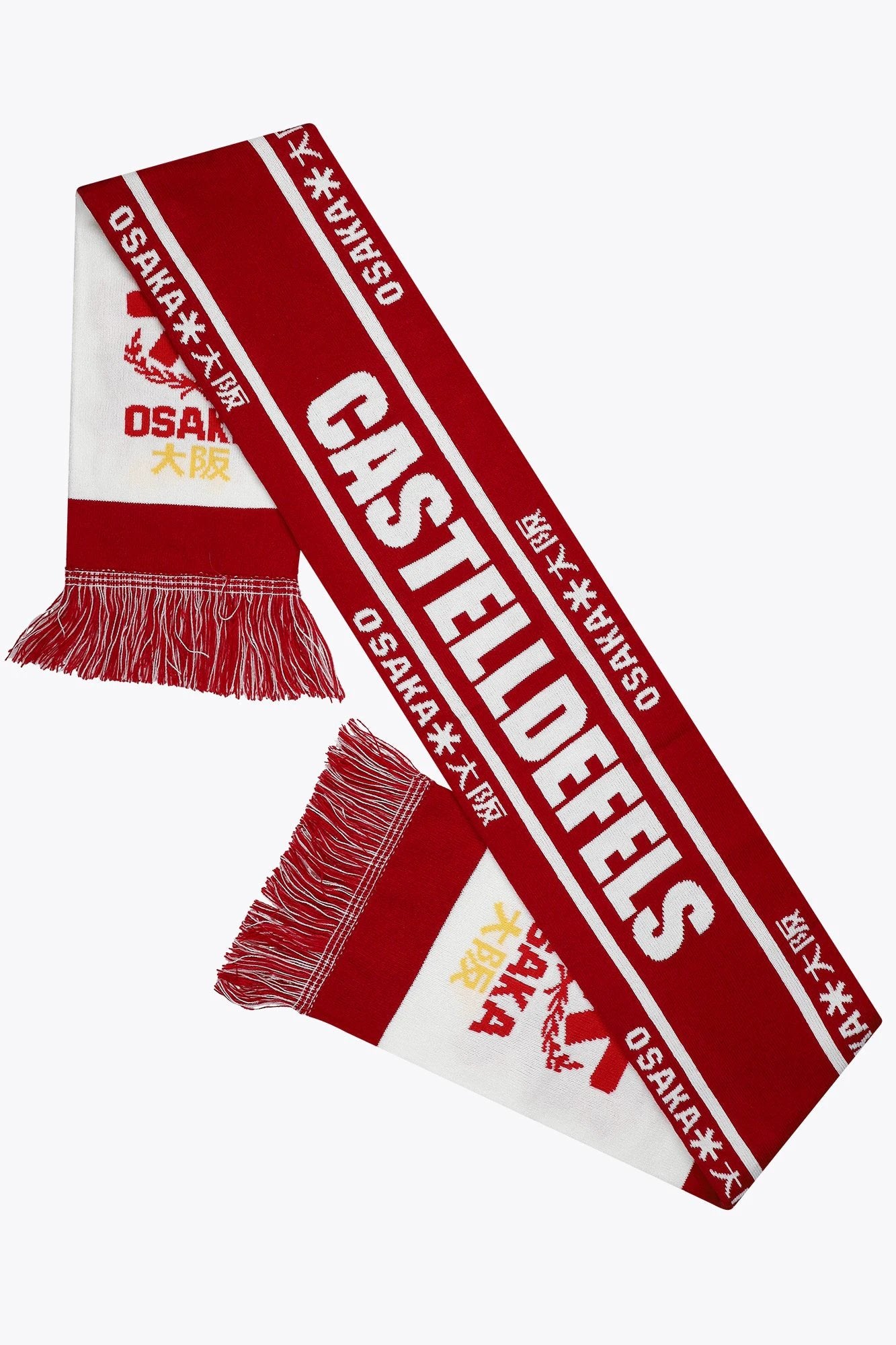 osaka-castelldefels-fan-scarf-sciarpa-tifoso-hockey-red image 2