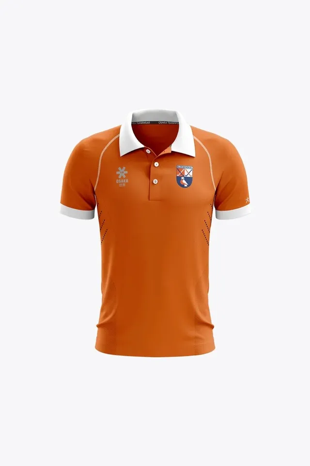 osaka-hc-bloemendaal-kids-polo-jersey-retro-arancione image 1