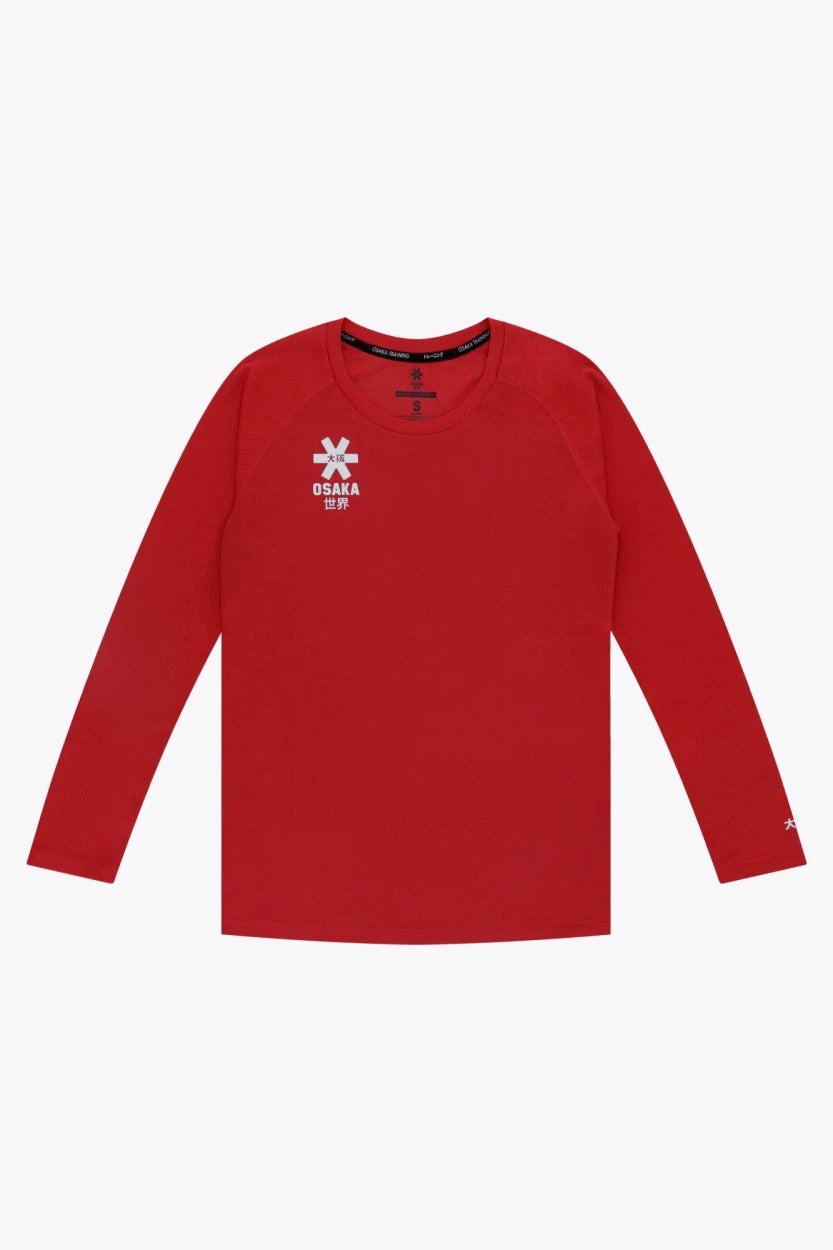 osaka-women-training-tee-long-sleeve-maglia-allenamento-manica-lunga-donna-red image 1