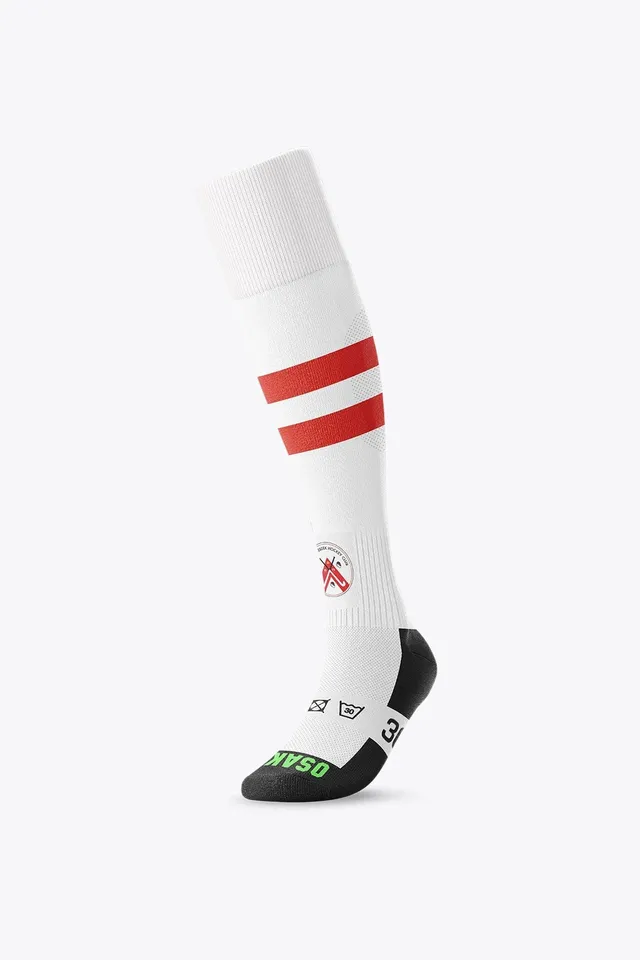 osaka-x-linkebeek-calze-hockey-bianco image 1