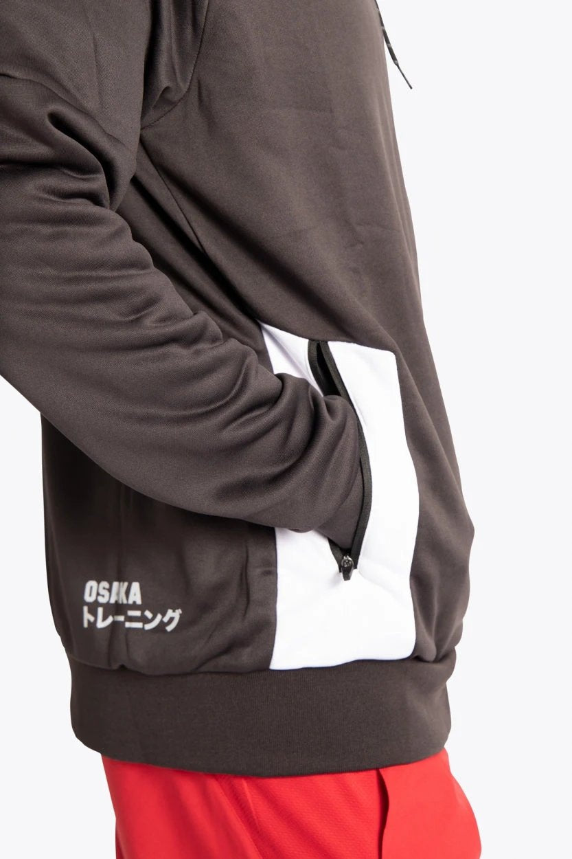 osaka-men-training-zip-hoodie-felpa-con-zip-uomo-black image 5