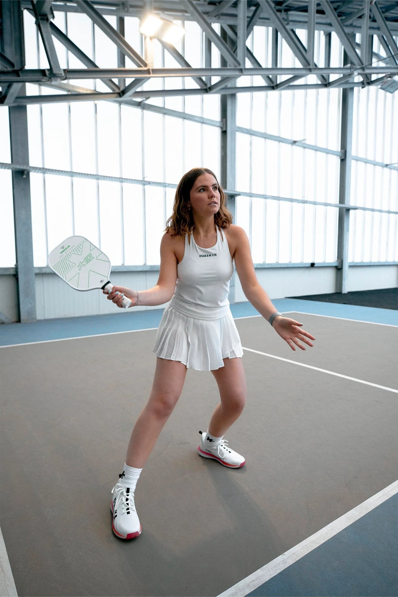 osaka-women-pleated-skort-gonna-pantalone-sportiva-white image 2