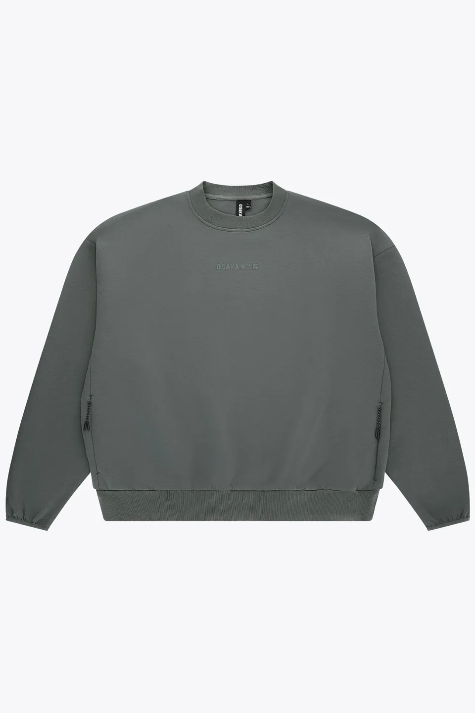 osaka-unisex-sweater-neo-knit-dark-grey-melange image 1